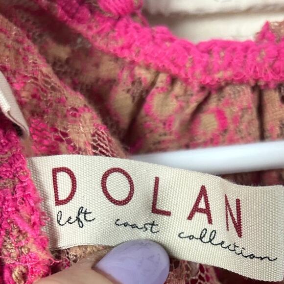 Anthropologie Dolan Pink Rose Ruffled Top size XS - Picture 7 of 8